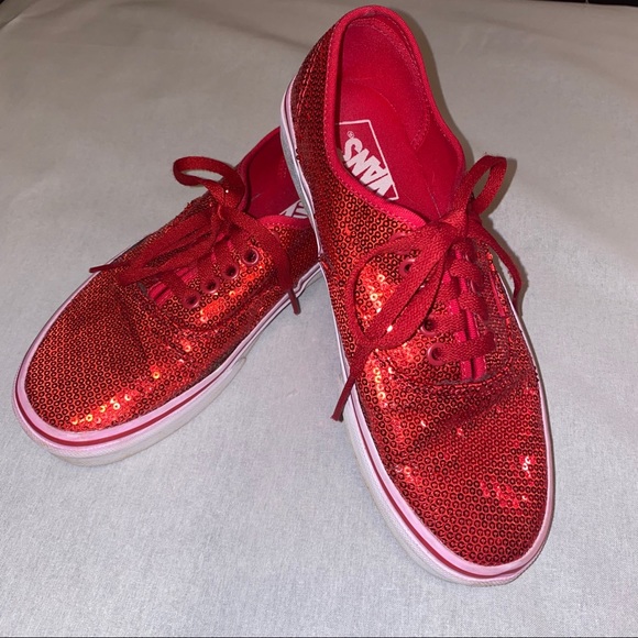 red van tennis shoes